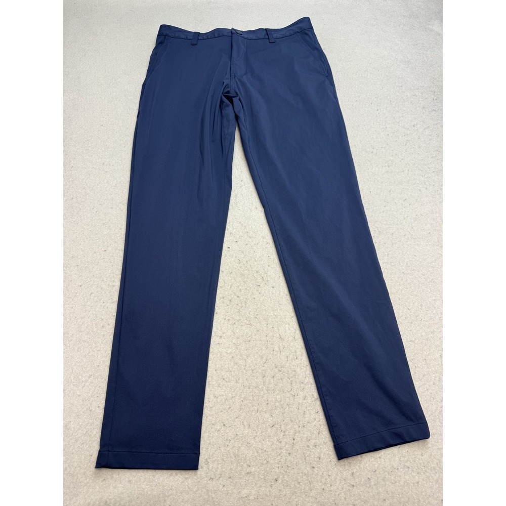 Rhone Commuter Pants Mens 31x30 Navy Blue Performance Chino Slim Straight